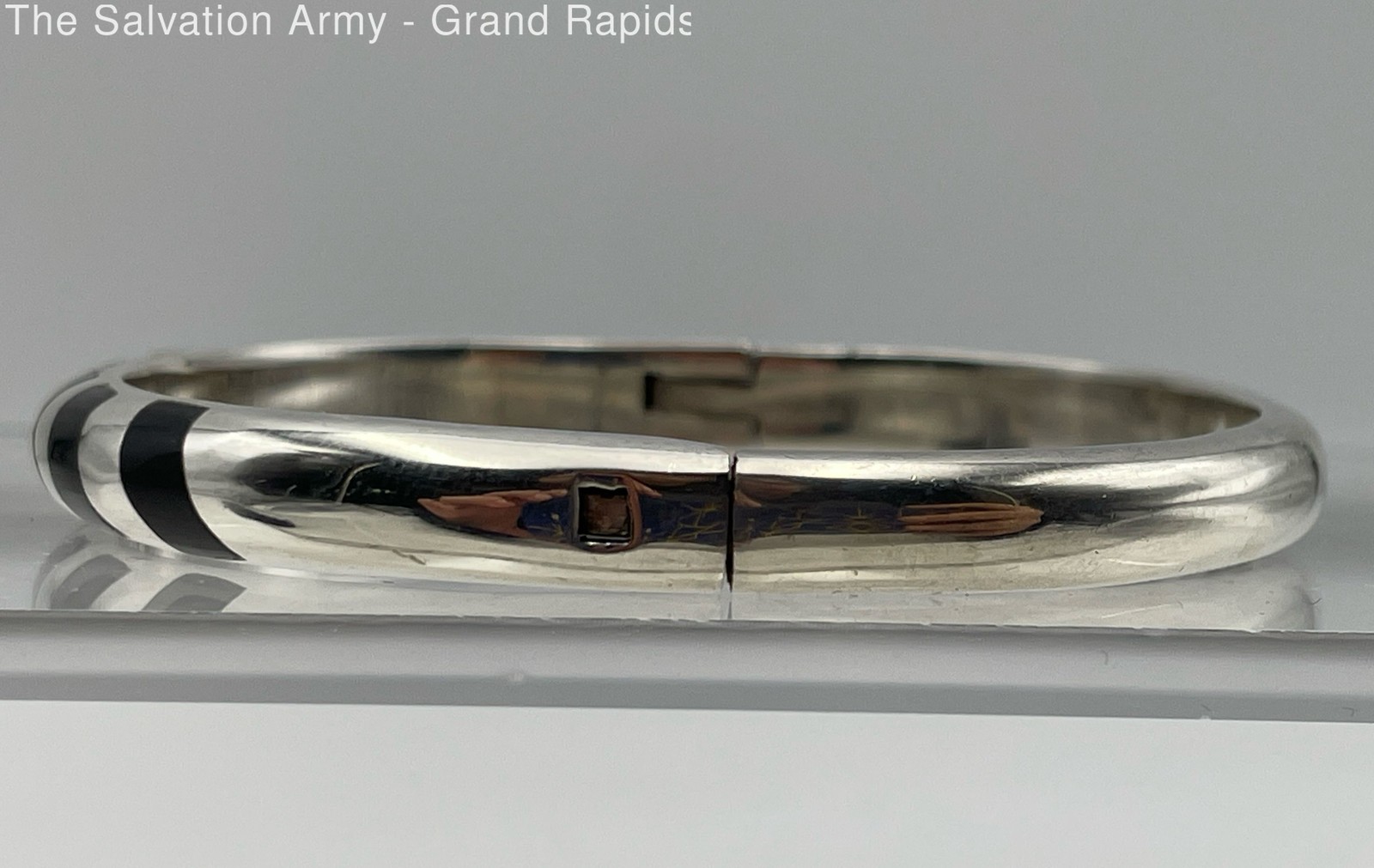 Stackable Sterling Fine Jewelry Silver Hinged Ban… - image 3