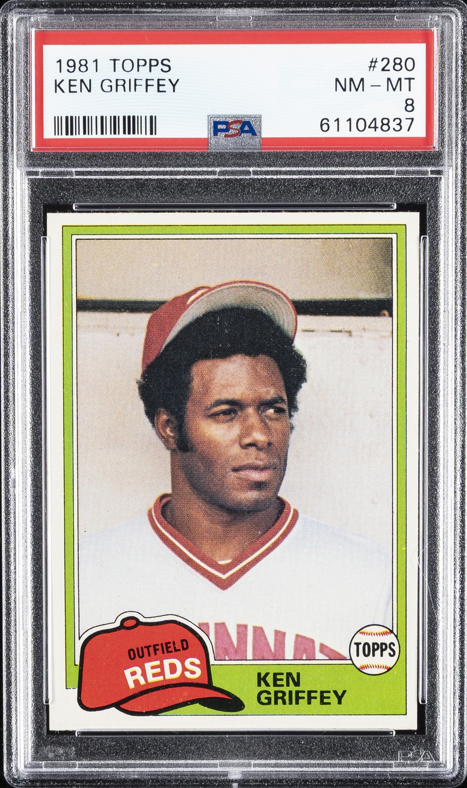 1981 TOPPS #280 KEN GRIFFEY PSA 8