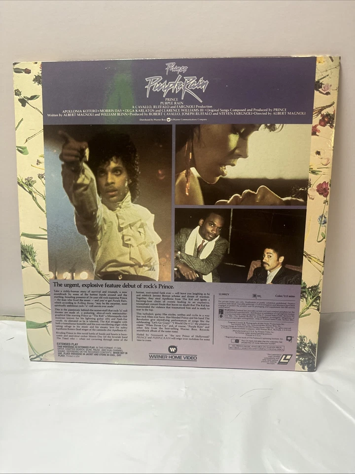 PRINCE "Purple Rain" (1984 LASERDISC) RARE,gr Foto 2 de 2