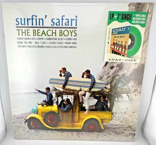 The Beach Boys- Surfin' Safari [NEW 180g Color Vinyl LP + BONUS 7" Single 2018] prezzo ebay