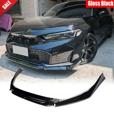 For Honda Civic 11th 2025UP Yofer Gloss Black Front Bumper Lip Splitter Spoiler