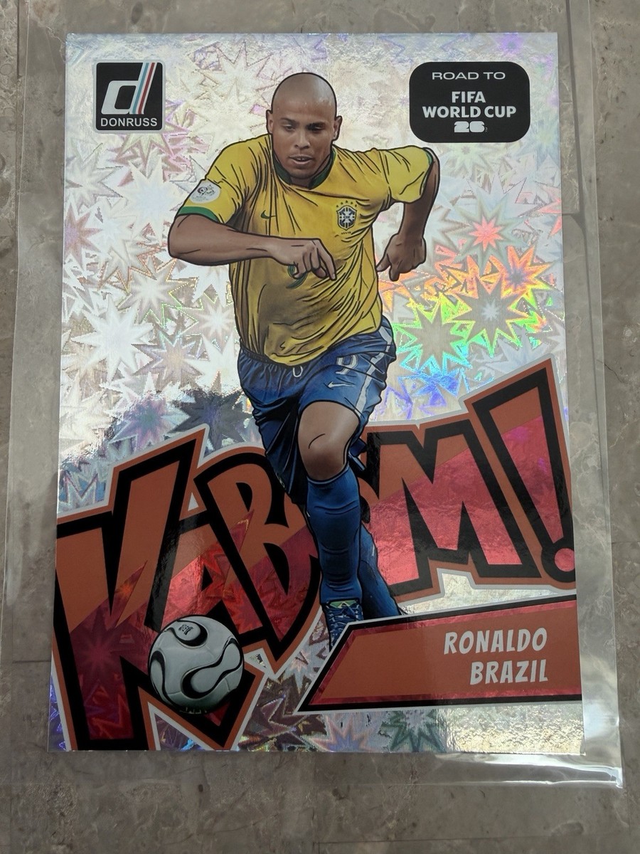 Ronaldo Brazil Kaboom #20 Jumbo Panini Donruss Road to FIFA World