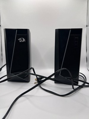 Redragon GS520 Anvil Gaming PC Speakers 2.0 Wired Stereo Black Volume Control Te