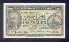 MOZAMBIQUE  1 Escudo  1944  P92  UNC