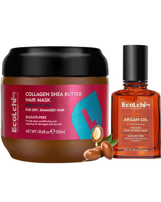 Zcvtbye Collagen Hair Mask Argan Oil Deep Conditioning Treatment for Women