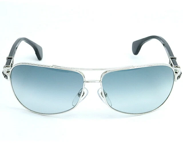 CHROME HEARTS GRAND BEAST Sunglasses Eyewear Teardrop Aviator Silver Body Only - Image 2 of 4