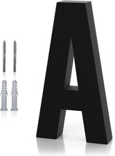 5'' Stainless Steel Floating House Numbers for Outside, Black 3D Address Numbers