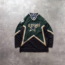 CCM Dallas Stars NHL Hockey Jersey S Green Black Gold White 1990s