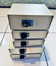 Lot of 5 Vintage Data Transfer Switch 