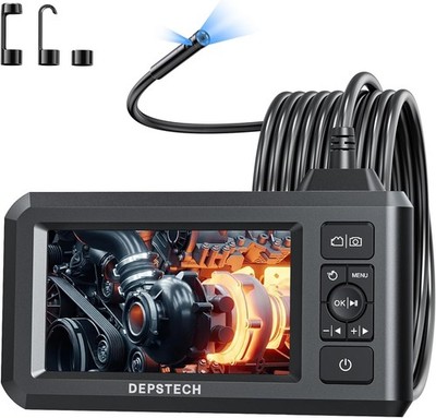 Used DEPSTECH Dual Lens Industrial Endoscope Digital Borescope Inspection Camera