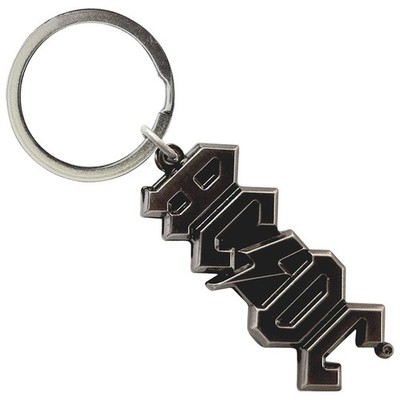 AC/DC Silber Voltage Band Logo 3D Schlüsselring Keychain Size One Size