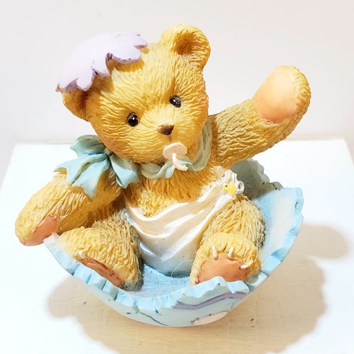 Vtg 1994 Cherished Teddies Bunny Just In Time For Spring Figurine Baby Easter