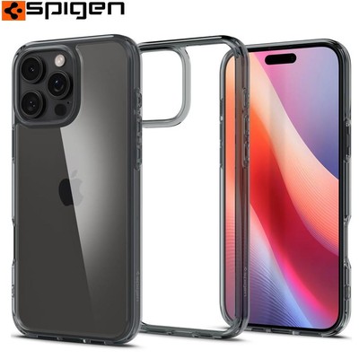 Handyhülle für iPhone 16 Pro Spigen Case Cover Futeral Transparent-Rauchfarben
