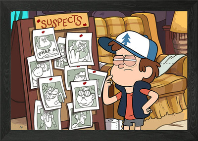 Gravity Falls gerahmtes Wandbild Poster Leinwanddruck Bild