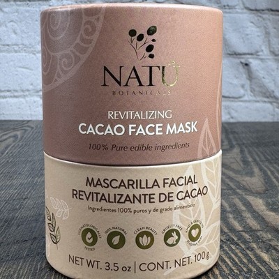 NATU Revitalizing Cacao Chocolate Edible Face Mask All Natural Pore Minimizing