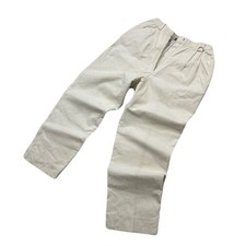 Christian Dior Women's White Corduroy Pants M Near Unused Vintage Retro