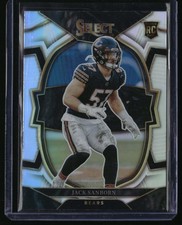2022 Panini Select Jack Sanborn #62 Silver Prizm RC Chicago Bears