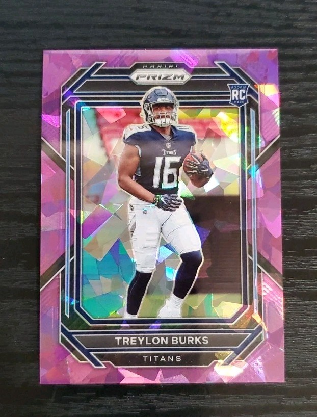 2022 Prizm Purple Ice #313 Treylon Burks /225