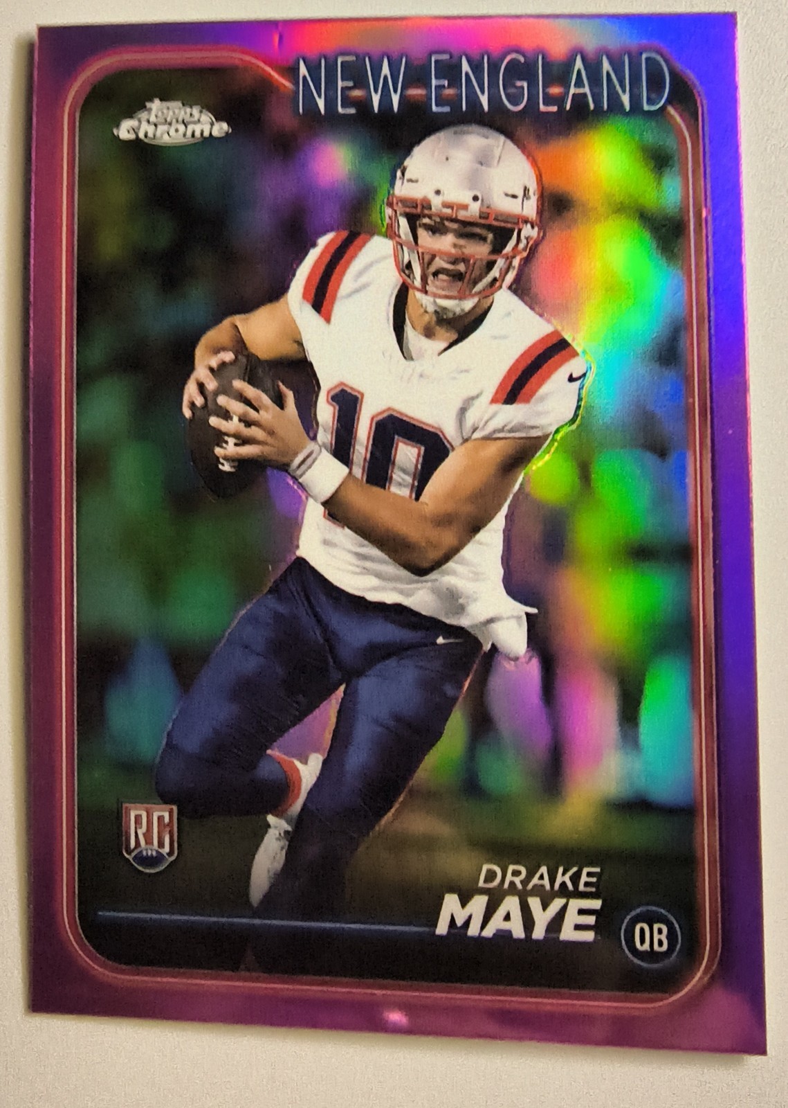 2024 Topps Chrome Drake Maye #203 Pink Refractor NM/MT