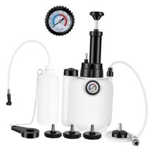 Brake Bleeder Kit with 3L Pressure Pump, 1L Waste Bottle 4 Upgraded