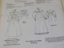 NOS WINGEO Sewing Pattern WN326 PRAIRIE DRESS VICTORIAN NIGHTGOWN Sz 30-48 Uncut