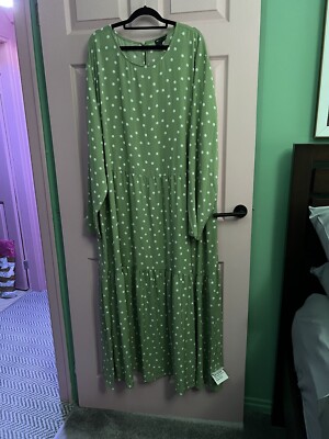 asos green polka dot dress Green Polka Dot Kennedy Midi Dress main image 0