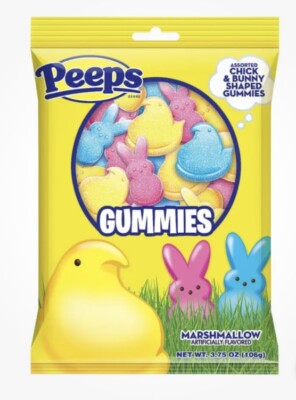 PEEPS Chick & Bunny GUMMIES 3.75 oz Marshmallow Flavored Easter