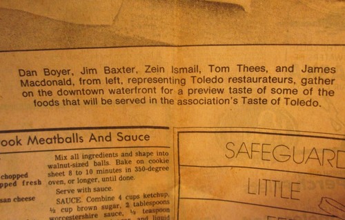 TOLEDO RESTAURANT OWNERS article 1984 w/ local recipes Boody House baklava OHIO - Picture 3 of 4