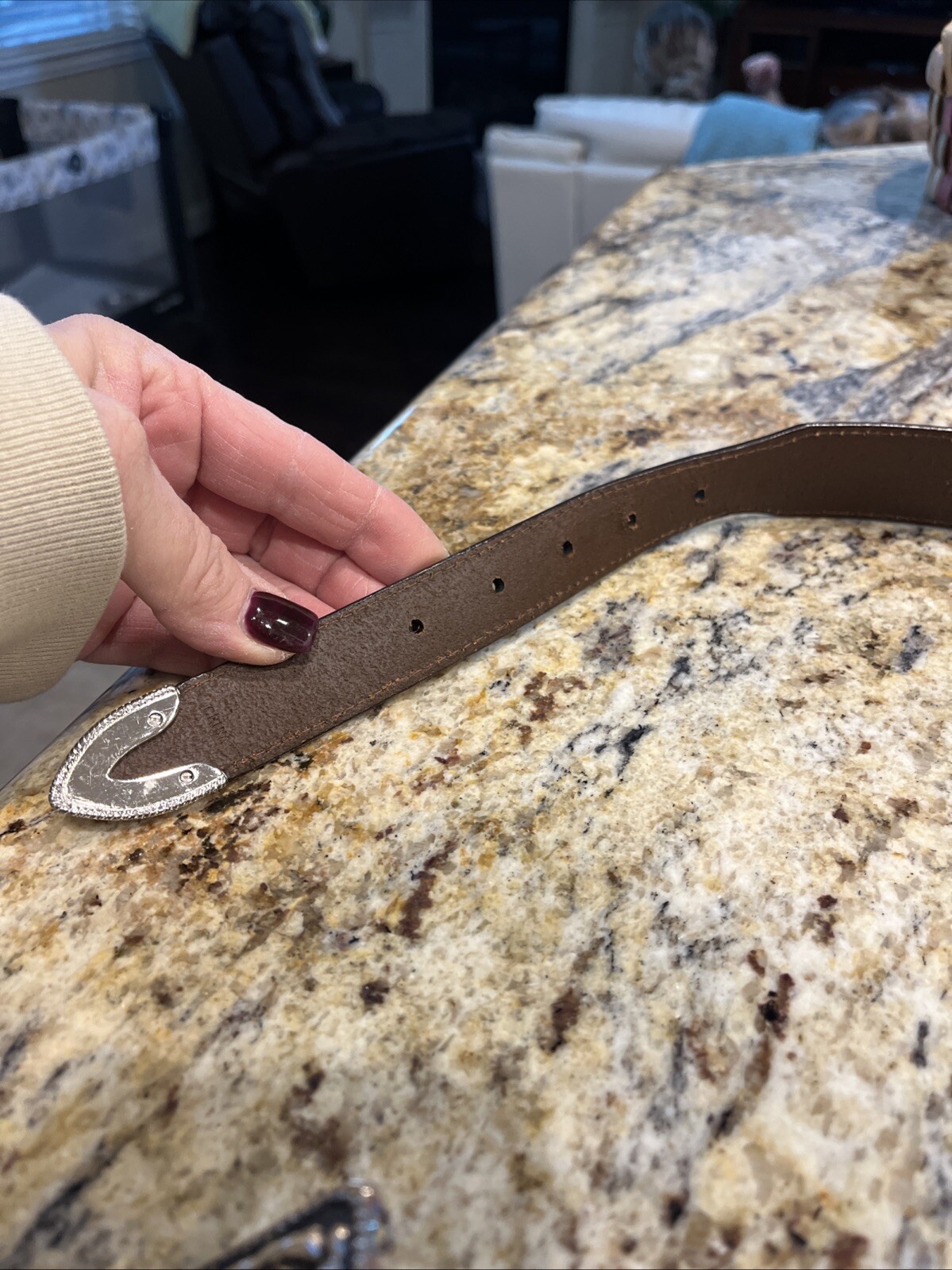 ranger genuine leather belt size 30 womens WB522 With Belt Buckle