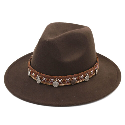 Children Panama Hat Wide Brim Boys Girls Fedora Cap for Halloween Party Birthday - Picture 13 of 17