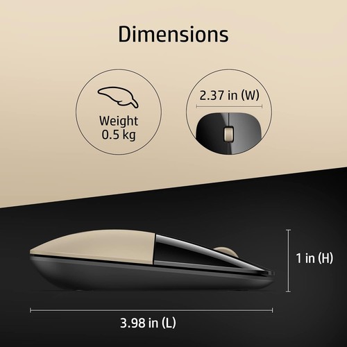 HP Z3700 Wireless Optical Mouse with USB Receiver ,2.4GHz Wireless Connection GD - Picture 5 of 5