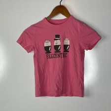 Mini Boden Eggcentric Graphic Tee Size 5-6 Years