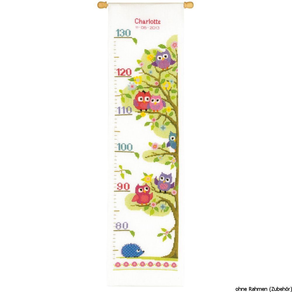 Vervaco Counted cross stitch kit Little owls tree, DIY