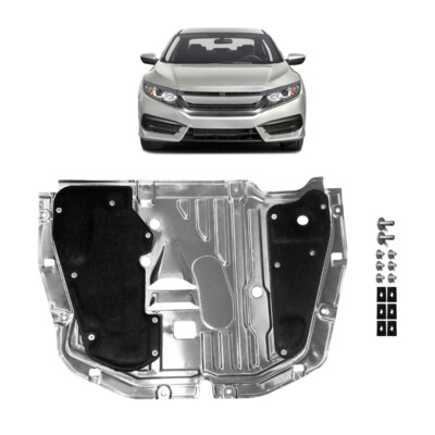 Aluminum Alloy Engine Splash Shield For Honda Civic 2016-2021 – Durable Under Car Protection Guard, Replaces OEM 74110-TBA-A00 - View #3