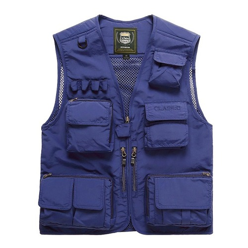 Large Size Men Multi-pocket Quick Dry Vest Outdoor Travel Hiking Camping Fishing - Picture 7 of 21