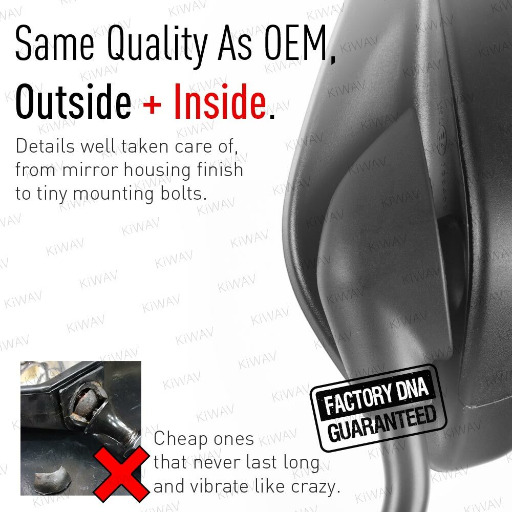 Replacement mirror LEFT HAND standard thread 10mm fits Ducati