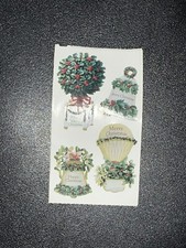 10 Sheets Frances Meyer Christmas XMAS Scrapbook stickers! Holiday Topiary