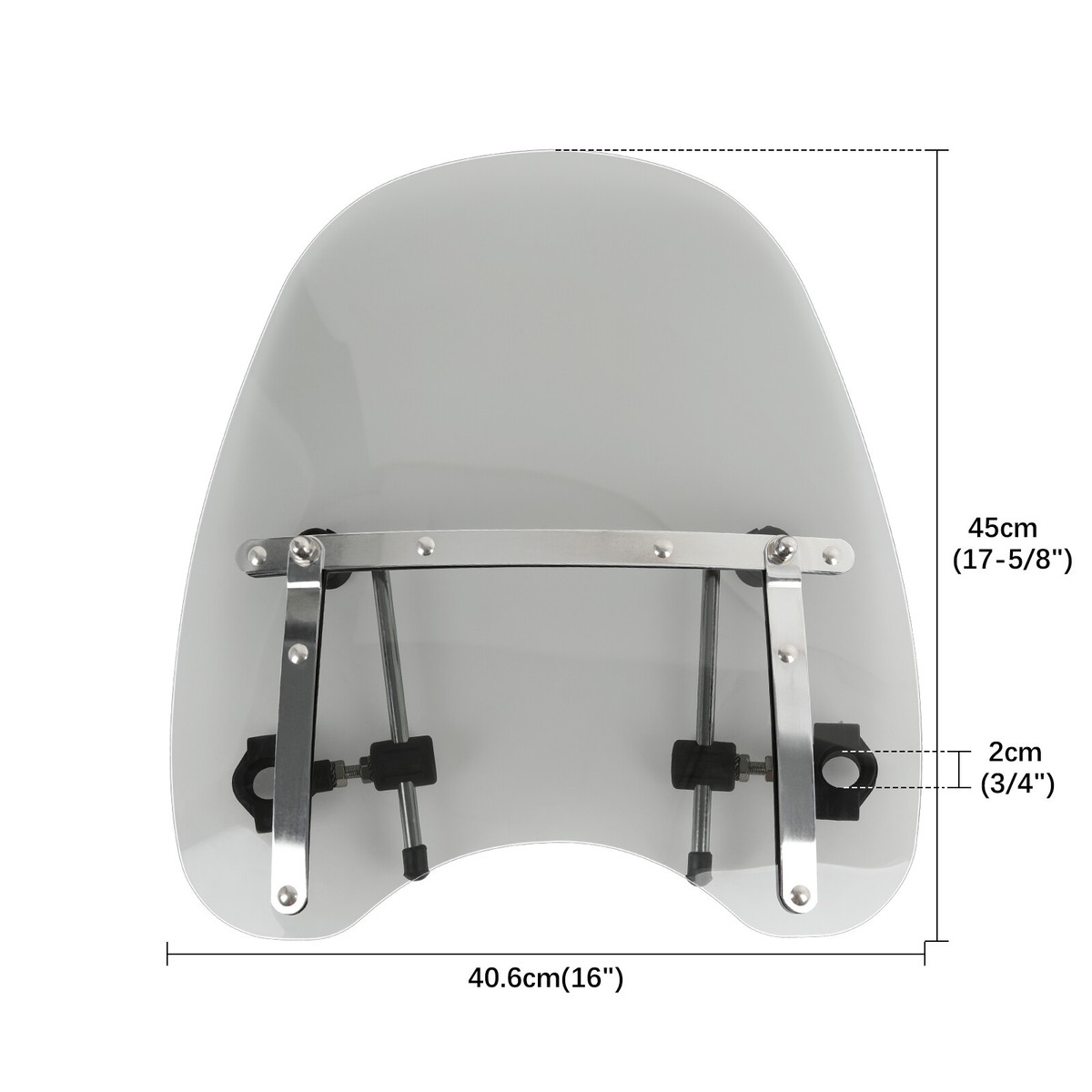 Smoke Windshield For Yamaha XT225 XT250 XT350 XT500 Virago 1