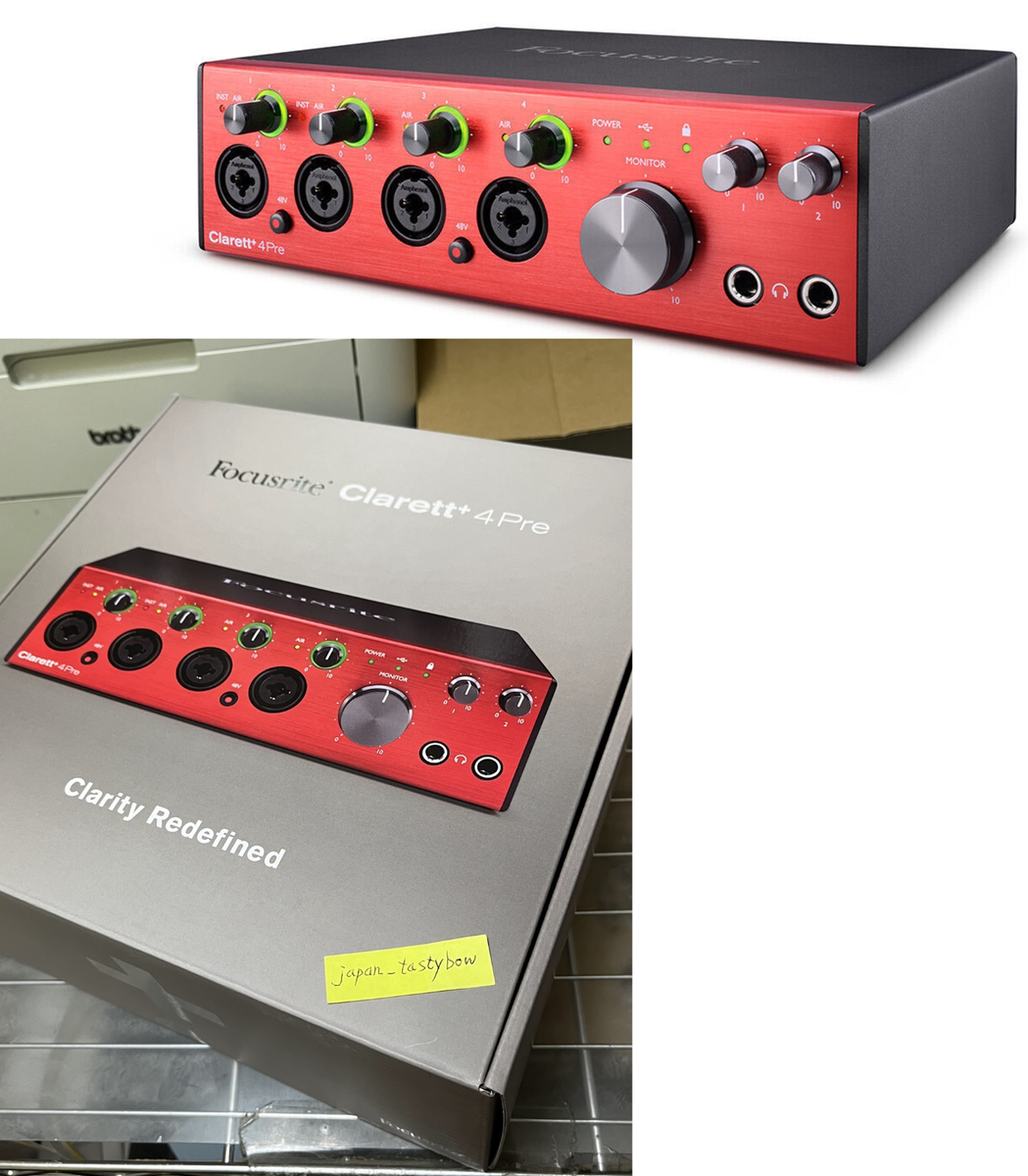 Focusrite Clarett+ 4Pre USB Audio Recording Interface for PC and