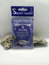 5 Hi Lo Fishing rigs. Fluorocarbon Leader. All Bottom Fish. Hand Tied.