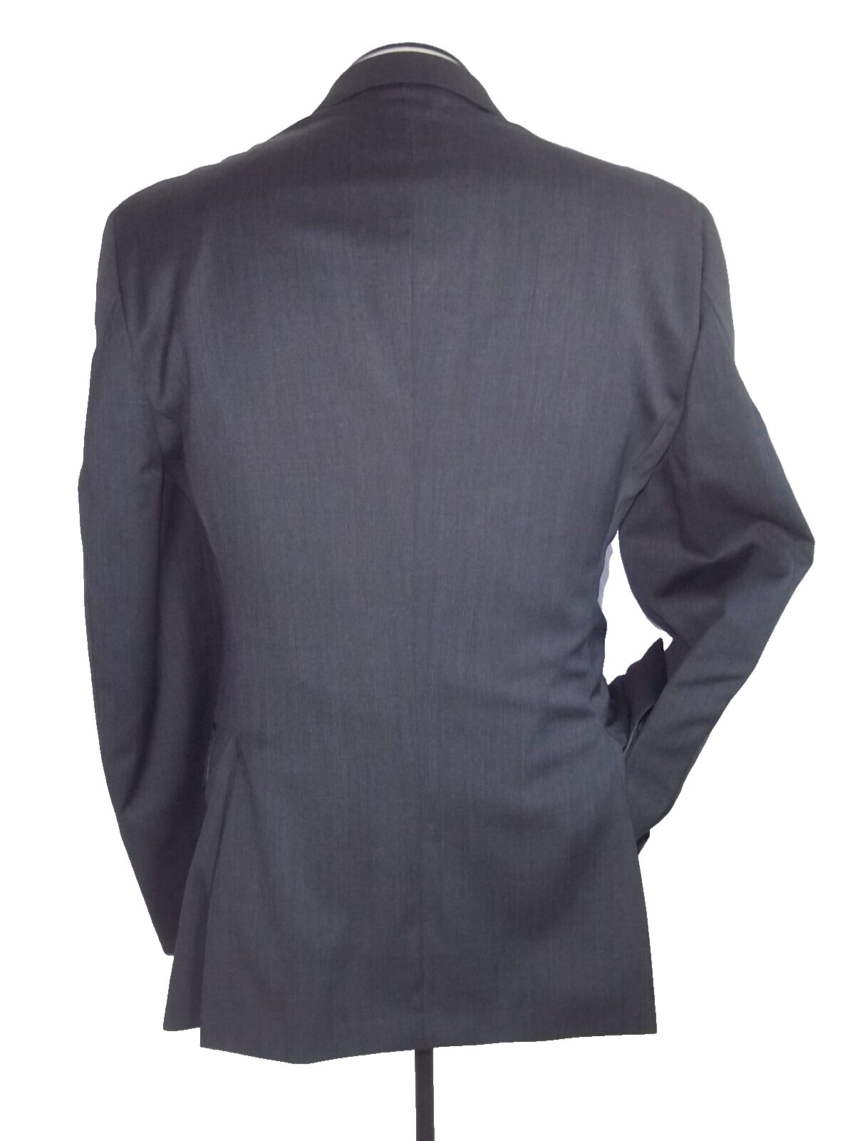 @* Jos A. Bank Solid Gray 2Button Wool Suit Slim … - image 6