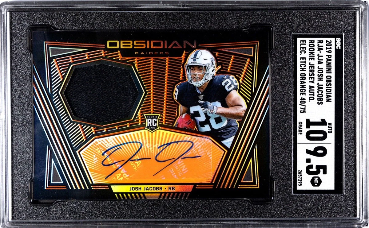 2019 Panini Obsidian Josh Jacobs #RJA-JJA for sale | eBay