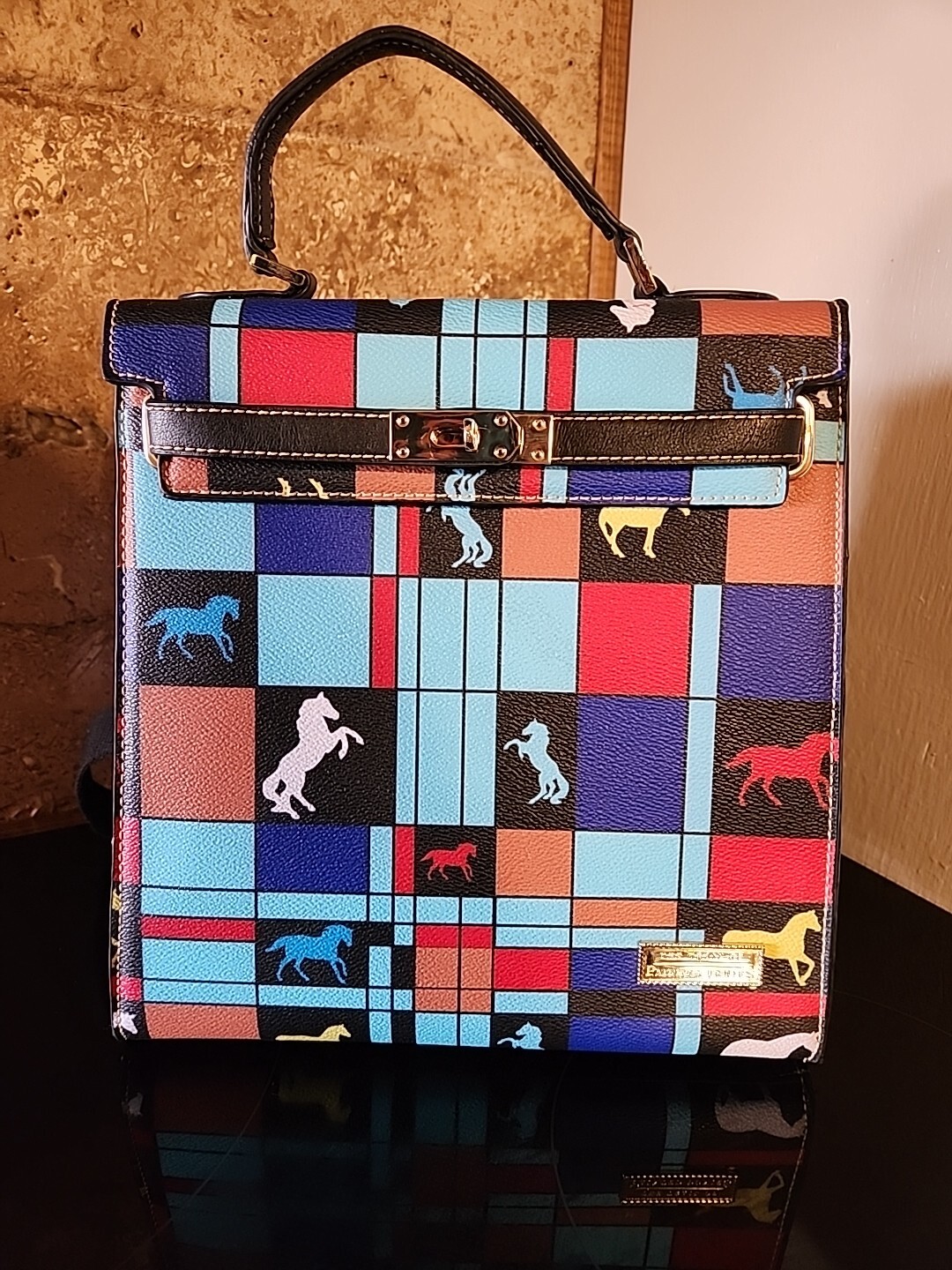 Borsa stile zaino The Trail of Painted Pony di Montana West 11"" turchese