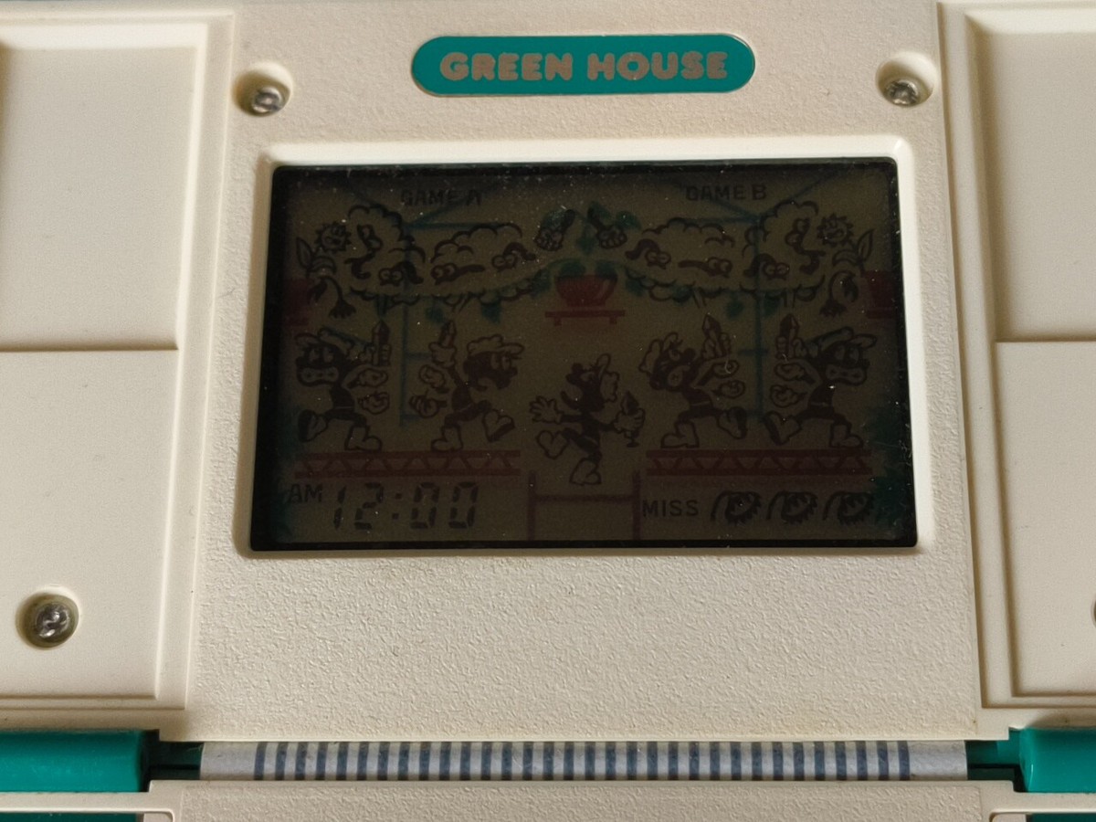 Used Nintendo Game & Watch GREEN HOUSE Multi Screen concole