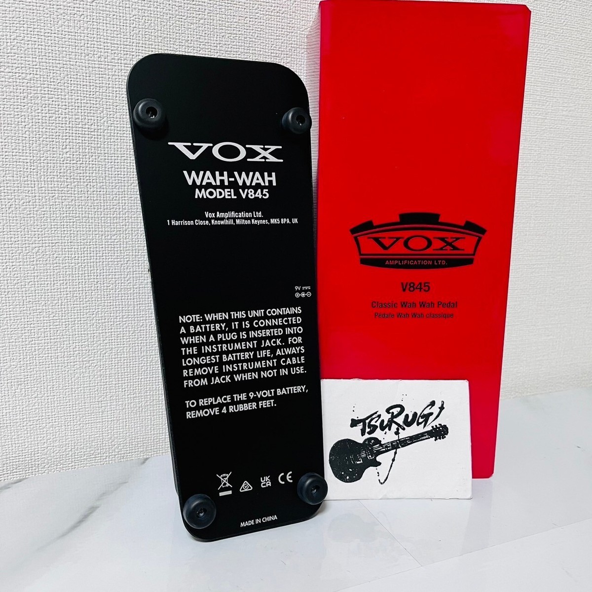 Vox V845 Classic Wah Electric Guitar Effects Pedal Brand New 