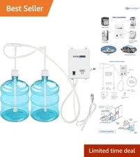Water Pump Dispenser Plastic 5 Gallon Dual Inlet Suction 110V for Fridge Ice ...