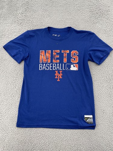 New York Mets Shirt Adult Small Blue Short Sleeve Tee Nike Dri-Fit MLB Men