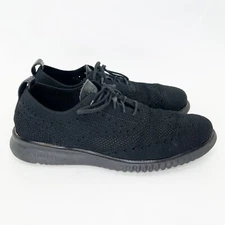 Cole Haan 2. Zero Grand Men’s 9.5 Black Stitchlite Wingtip Oxford Shoes C28527