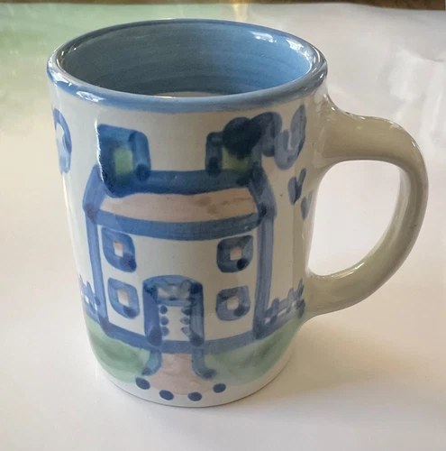 M. A. Hadley Signed Pottery Coffee Mug ~ House ~ The End - VF