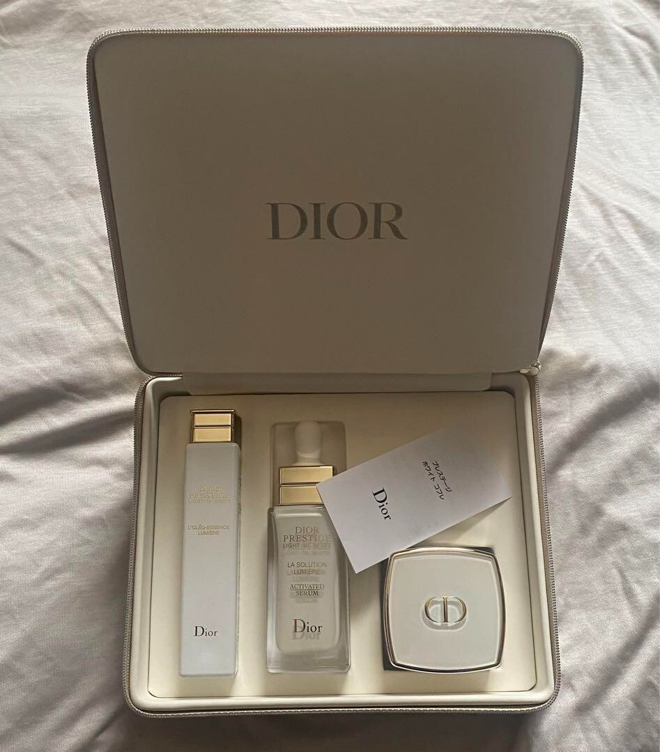 Dior Prestige Light-in-White Skincare set peeling serum 3 Pc Dior Prestige Light-in-White Skincare set peeling serum 3 Pc